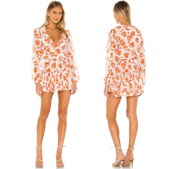 Misa Flora Mini Dress - NEW - Picture 2 of 6